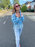 'SANI' BLOUSE IN CLOTTED CREAM