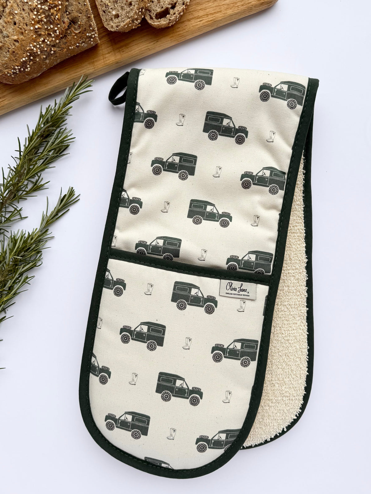 Double Oven Glove - 'A Rough Ride' Country Classic