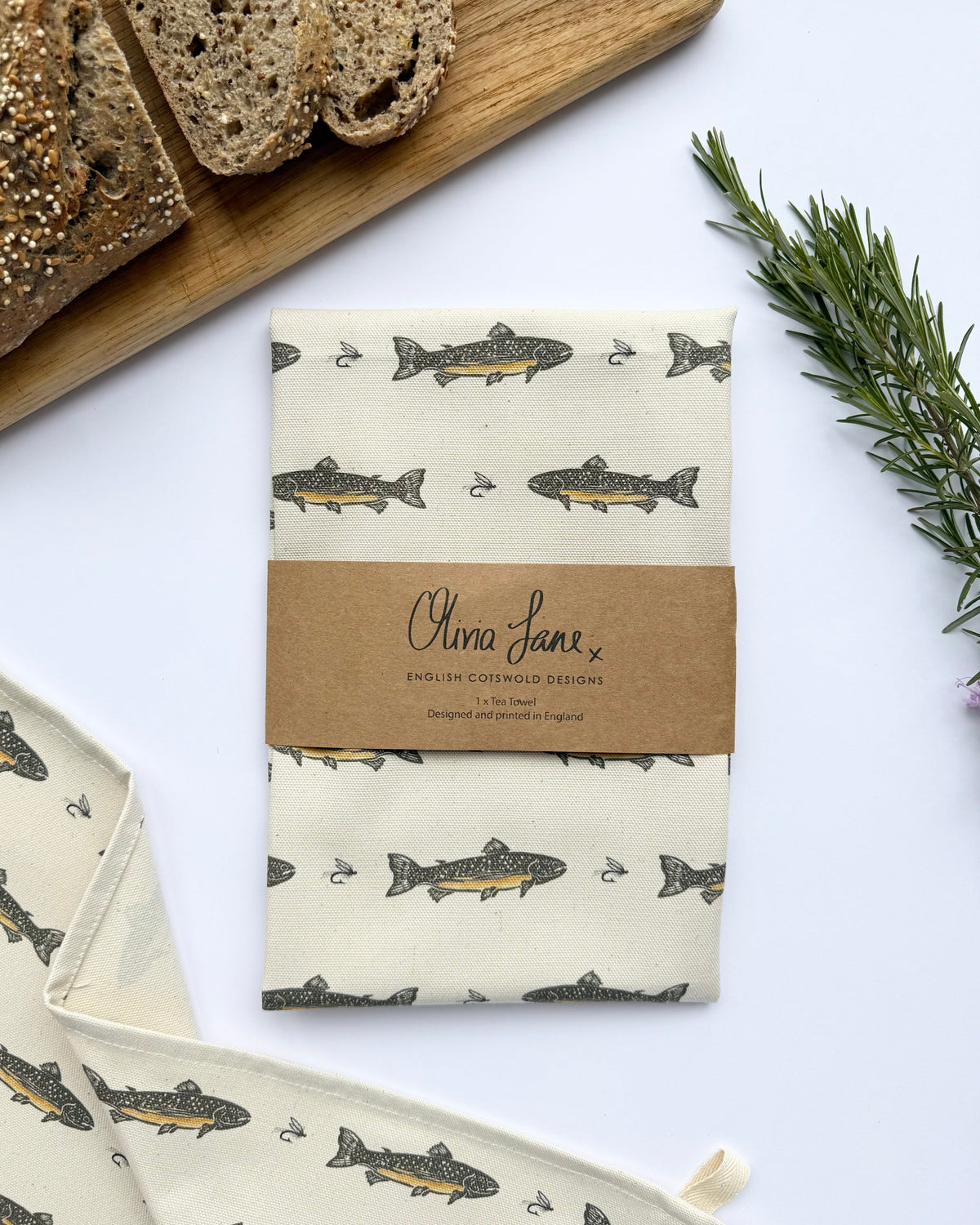 Tea Towel - 'Tickle Me' Trout