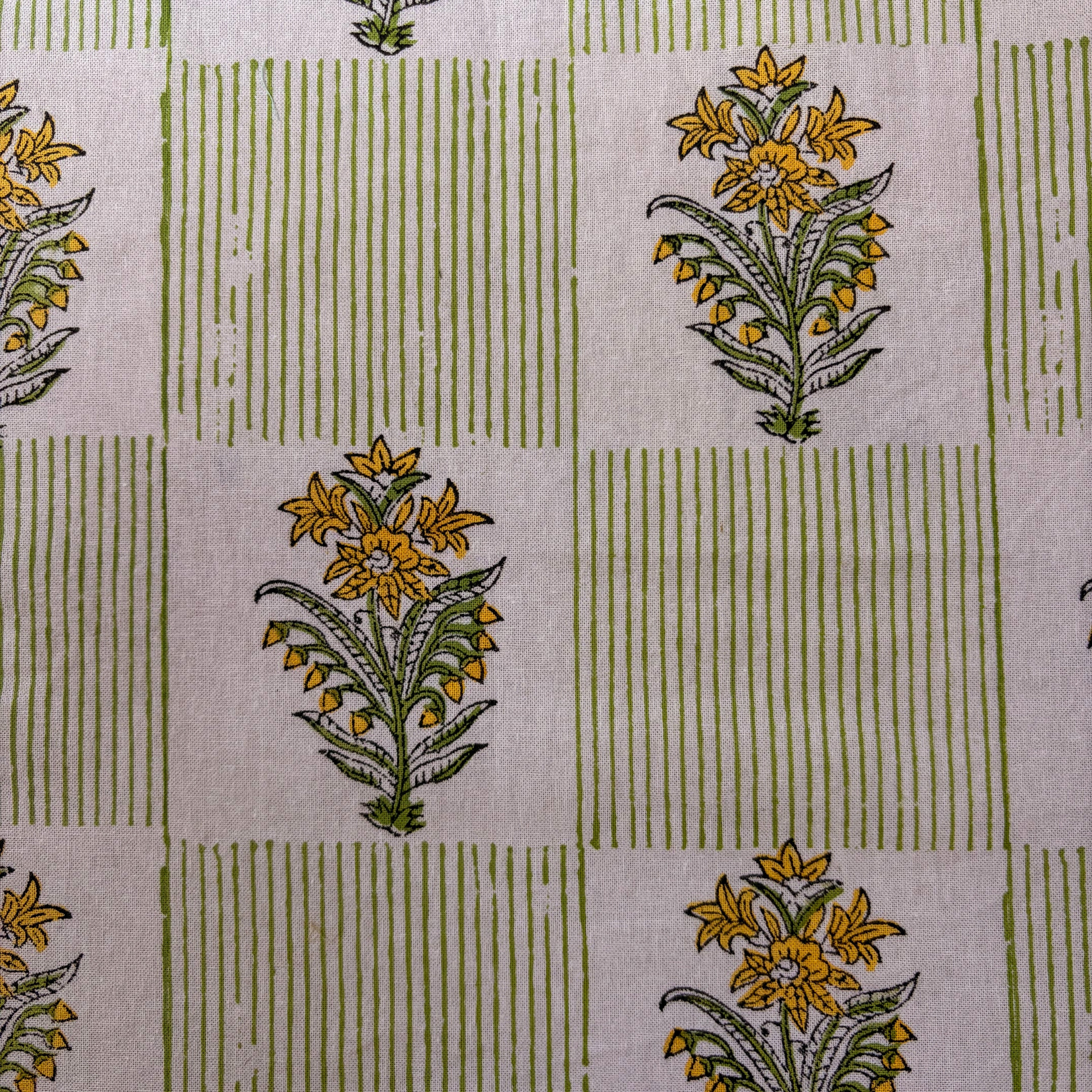 NEW LUNA MOSS hand block printed tablecloth