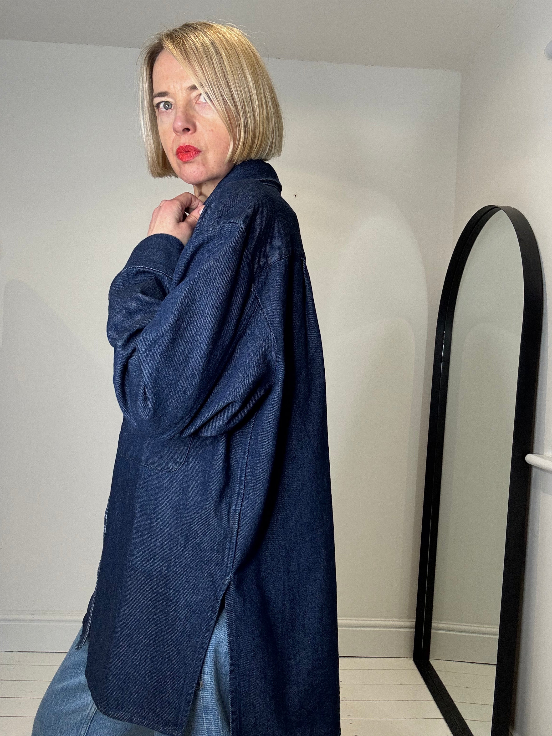 Dark denim shirt