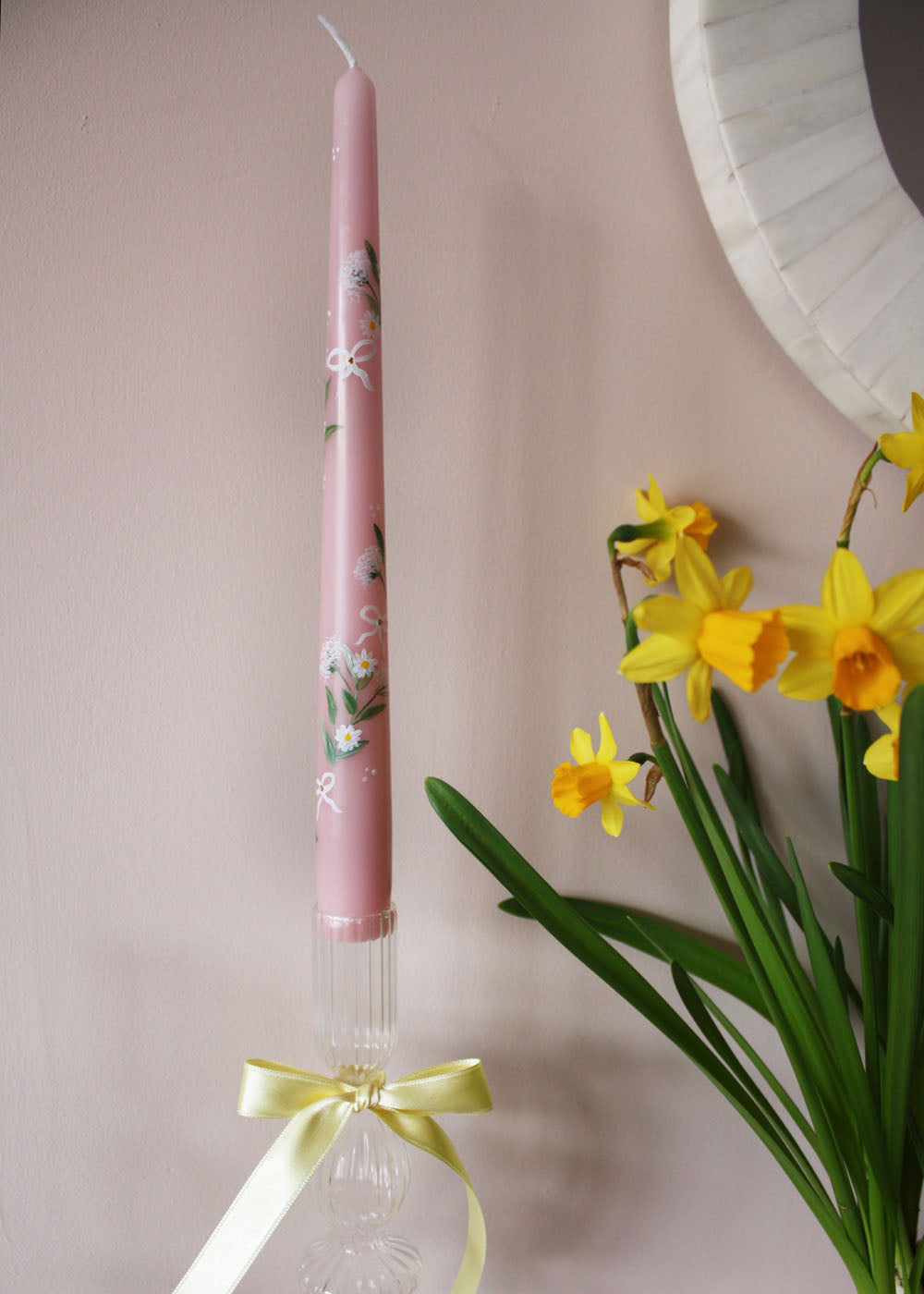 Cow parsley & Daisy candle
