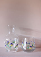 Pansy carafe & glass set