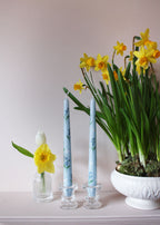 Forget me nots & bows candle