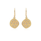 Stargazer Earrings in Gold and Zirconia