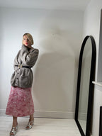 Sequin & applique ribbon skirt