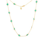 Marilyn Necklace in Gold with Green Onyx