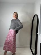 Sequin & applique ribbon skirt