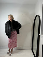 Sequin & applique ribbon skirt