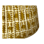 Handmade Yellow Brick Block Printed Cotton Lampshade