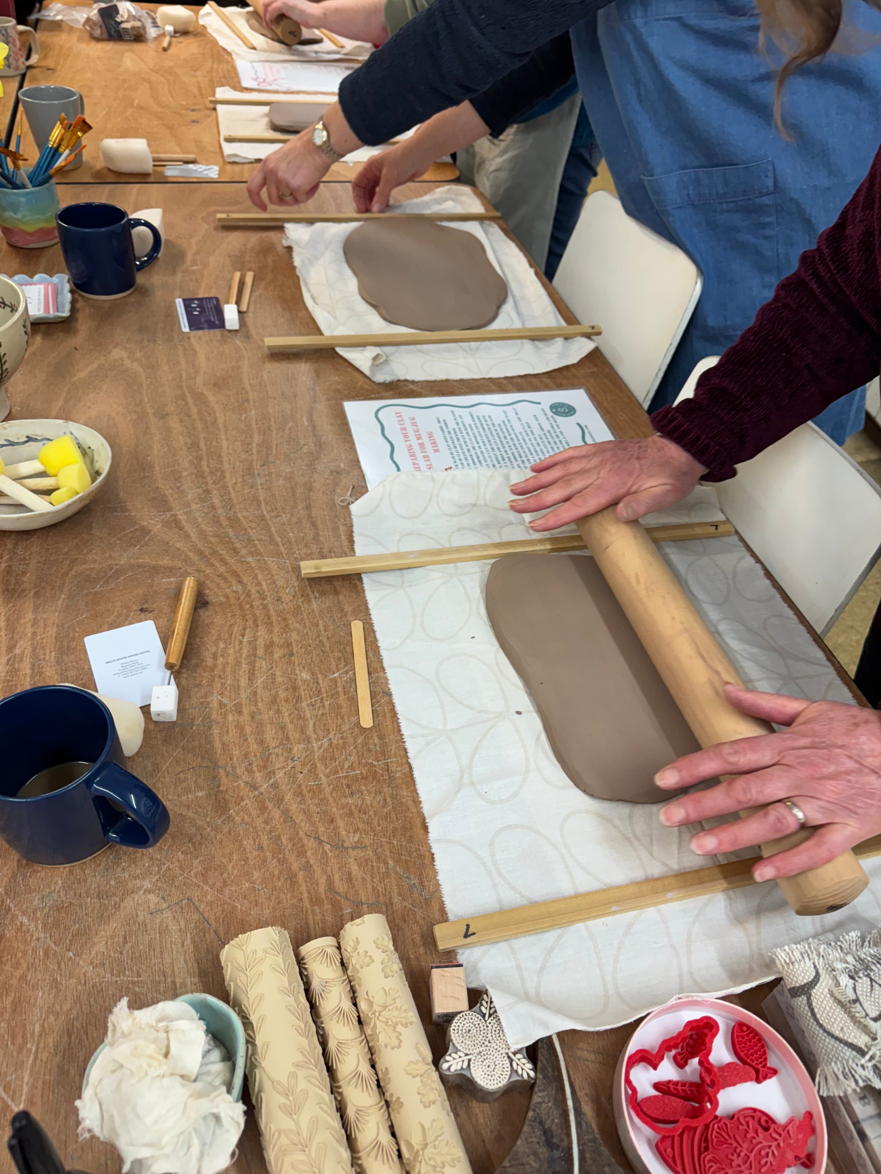 Pottery Mug Making Workshop Day in Nailsworth