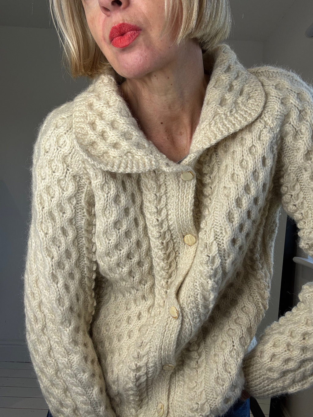 Arran handknitted cardgian
