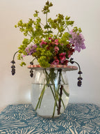 Flower frog ceramic vase topper to arrange stem flowers beautifully