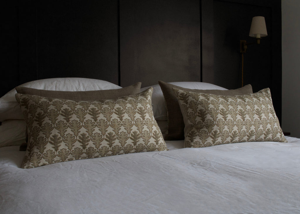 OBLONG CUSHION ~ BROADLEAF CLAY