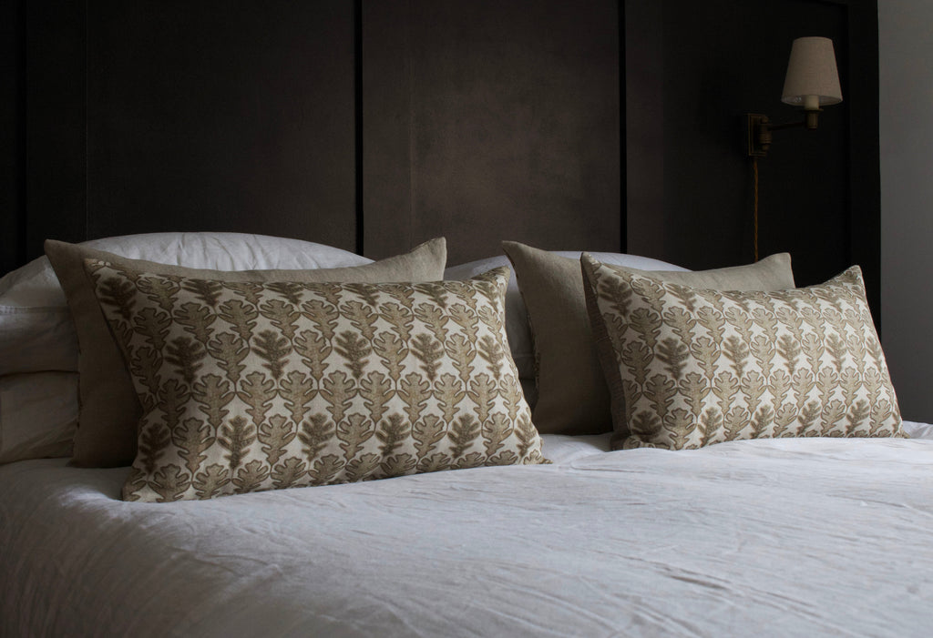 OBLONG CUSHION ~ BROADLEAF CLAY
