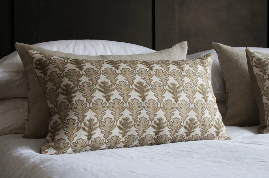 OBLONG CUSHION ~ BROADLEAF CLAY