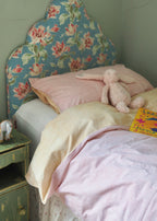 Pink & Yellow Reversible Stripe Single Duvet Cover