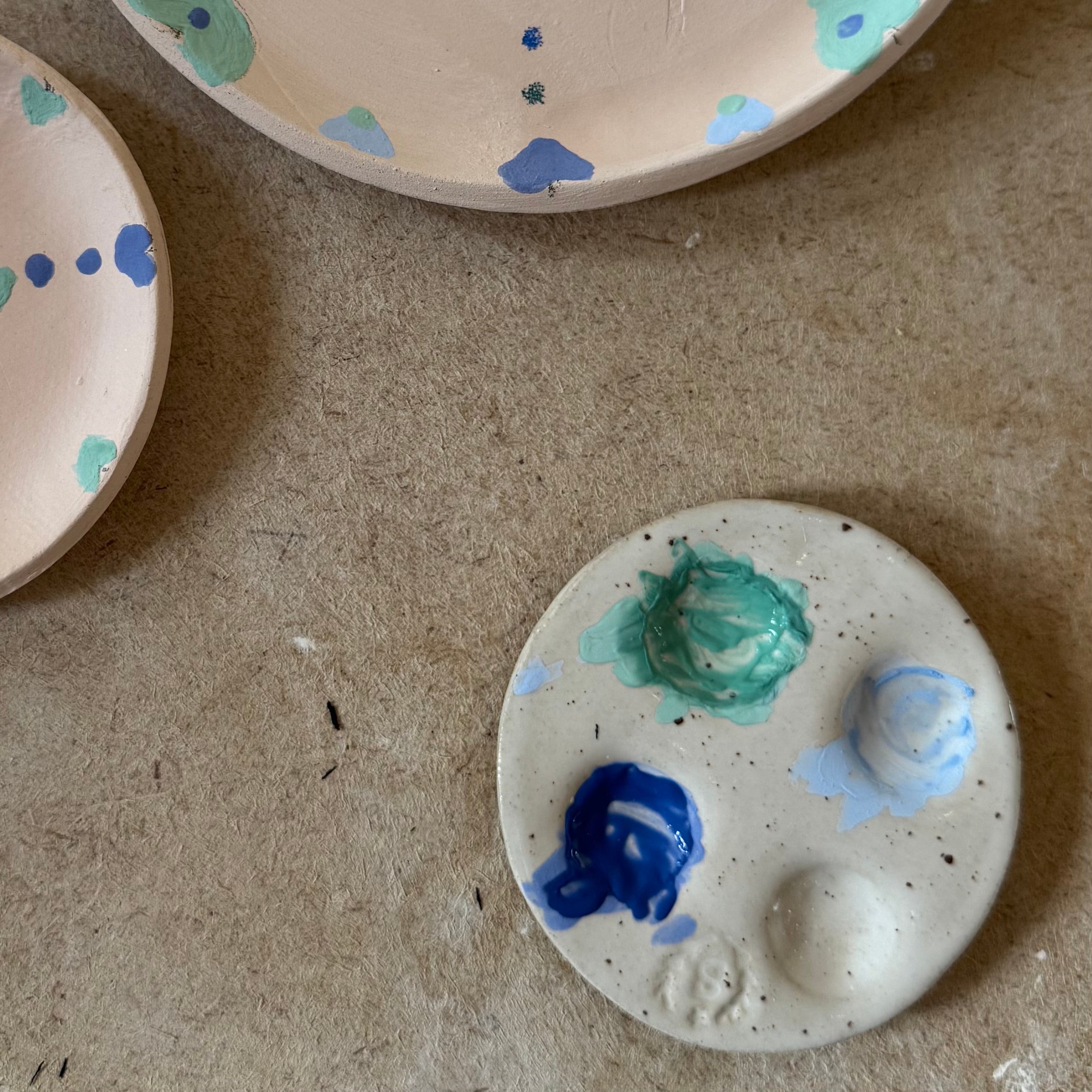 Mini ceramic artists watercolour palette