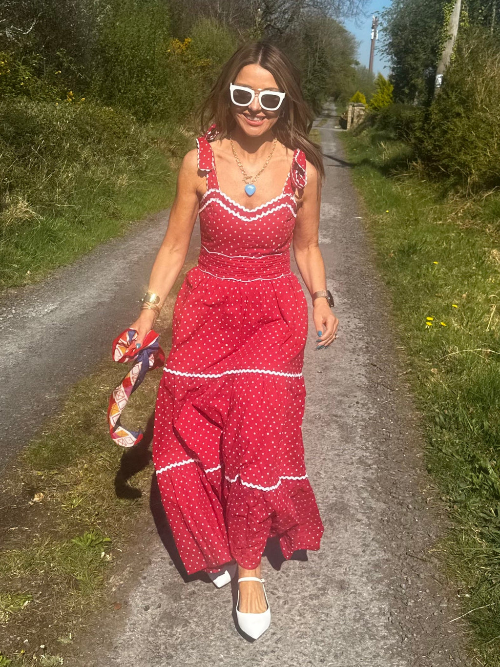 'AMORE' DRESS IN RED DOT