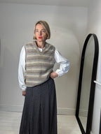 Polka dot midi skirt