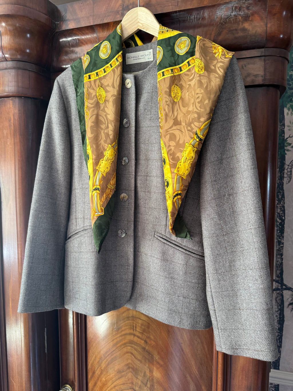VINTAGE silk scarf