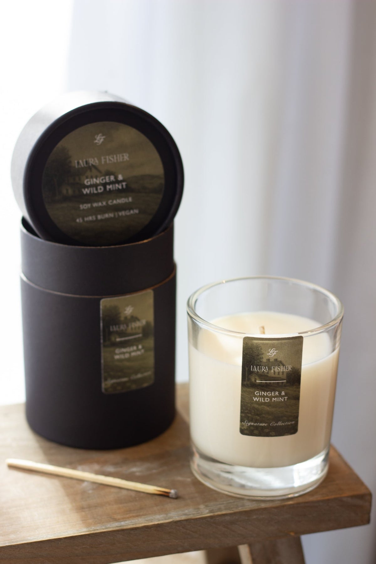 Ginger & Wild Mint Signature Soy Wax Candle
