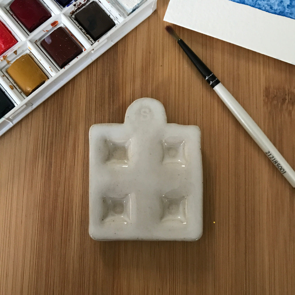 Mini ceramic artists watercolour palette