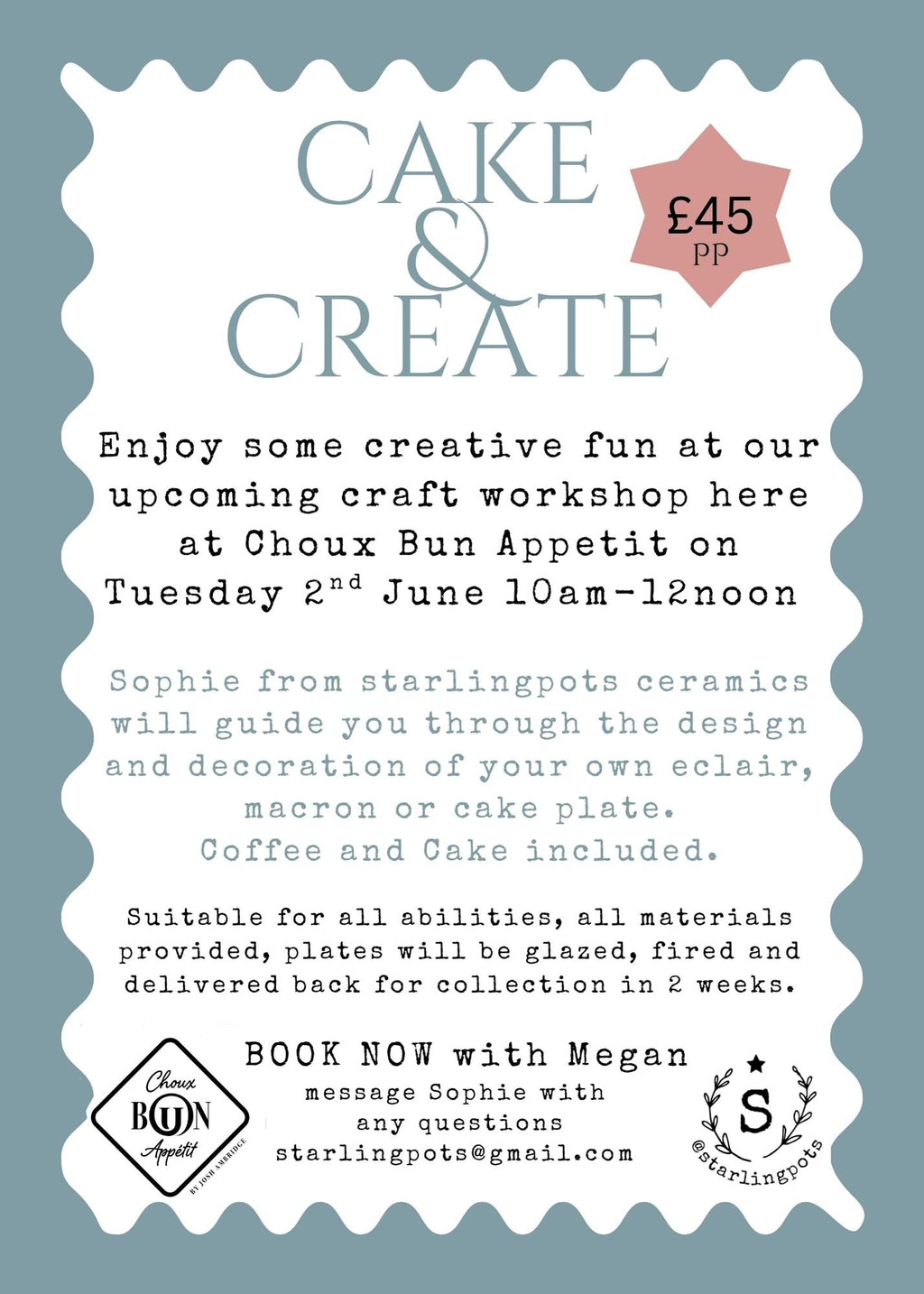 Ceramic Plate Decorating Workshop Morning in Stroud