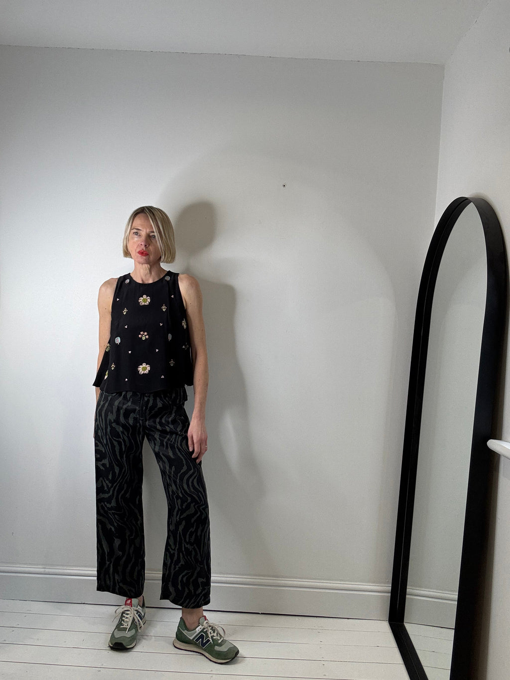 BIMBA Y LOLA animal print trousers