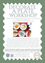 Ceramic Plate Decorating Workshop Morning in Nailsworth