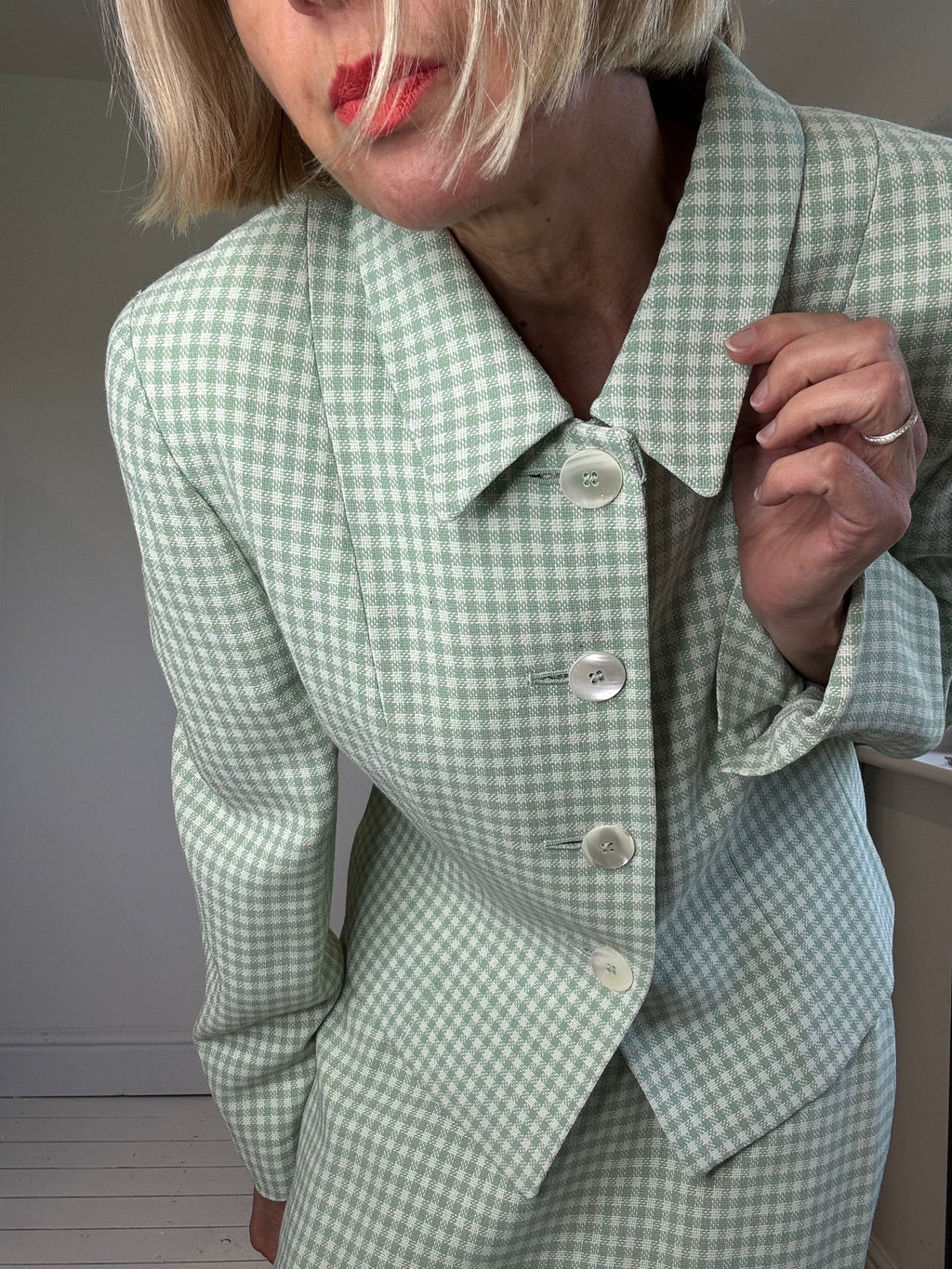 VINTAGE AQUASCUTUM check suit
