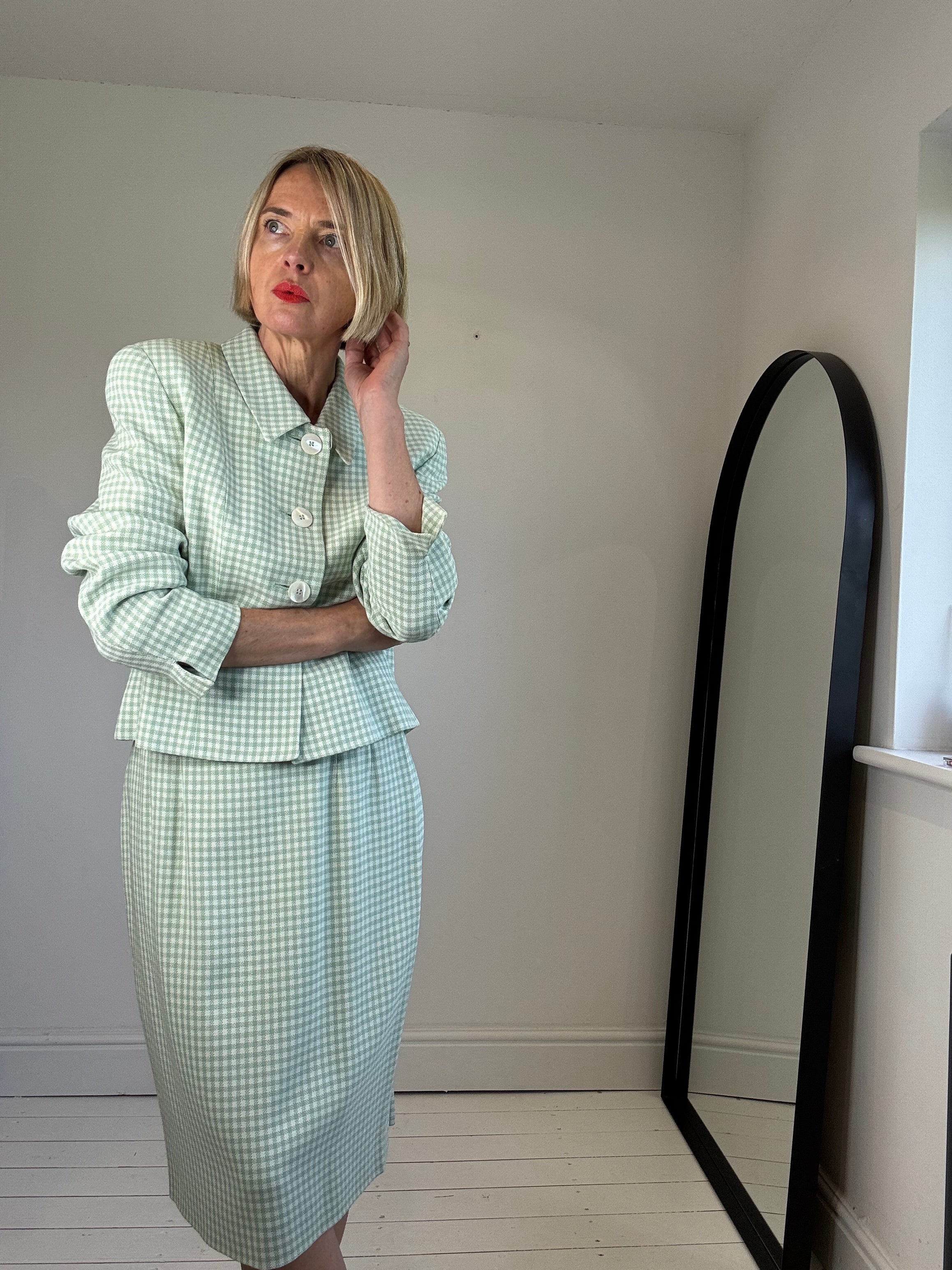 VINTAGE AQUASCUTUM check suit