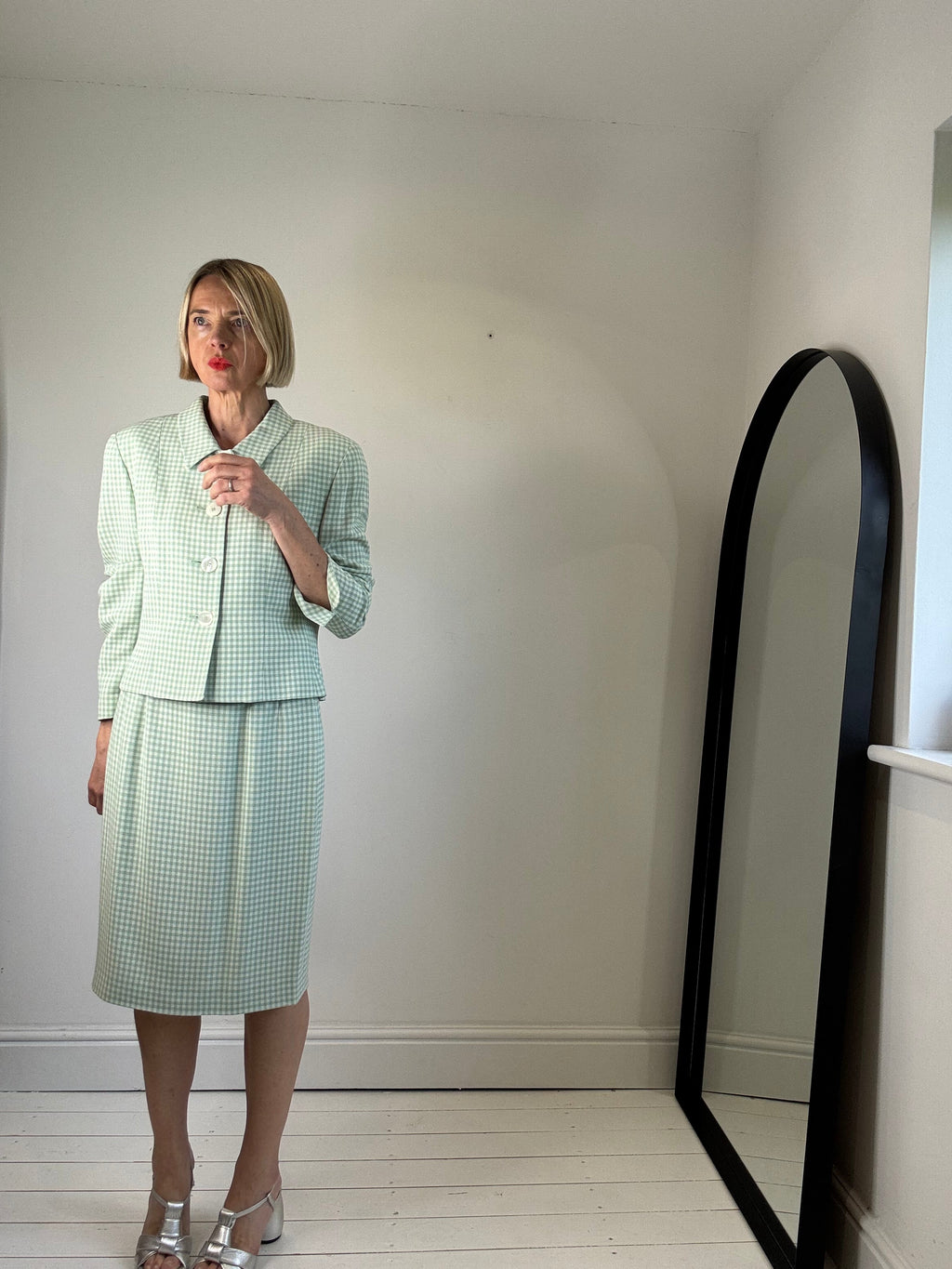 VINTAGE AQUASCUTUM check suit