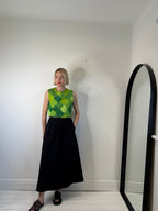 Cotton elasticated waist skirt