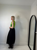 Cotton elasticated waist skirt