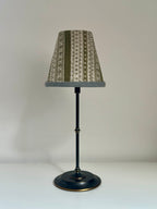 CANDLE CLIP LAMPSHADE WITH TRIM ~ DAISY CHAIN MOSS