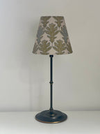 CANDLE CLIP LAMPSHADE ~ BROADLEAF FLAX FLOWER/MOSS