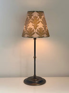 CANDLE CLIP LAMPSHADE ~ BROADLEAF FLAX FLOWER/MOSS