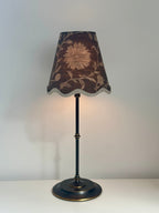 SCALLOP TRIM CANDLE CLIP LAMPSHADE ~ MOONPENNY WALNUT