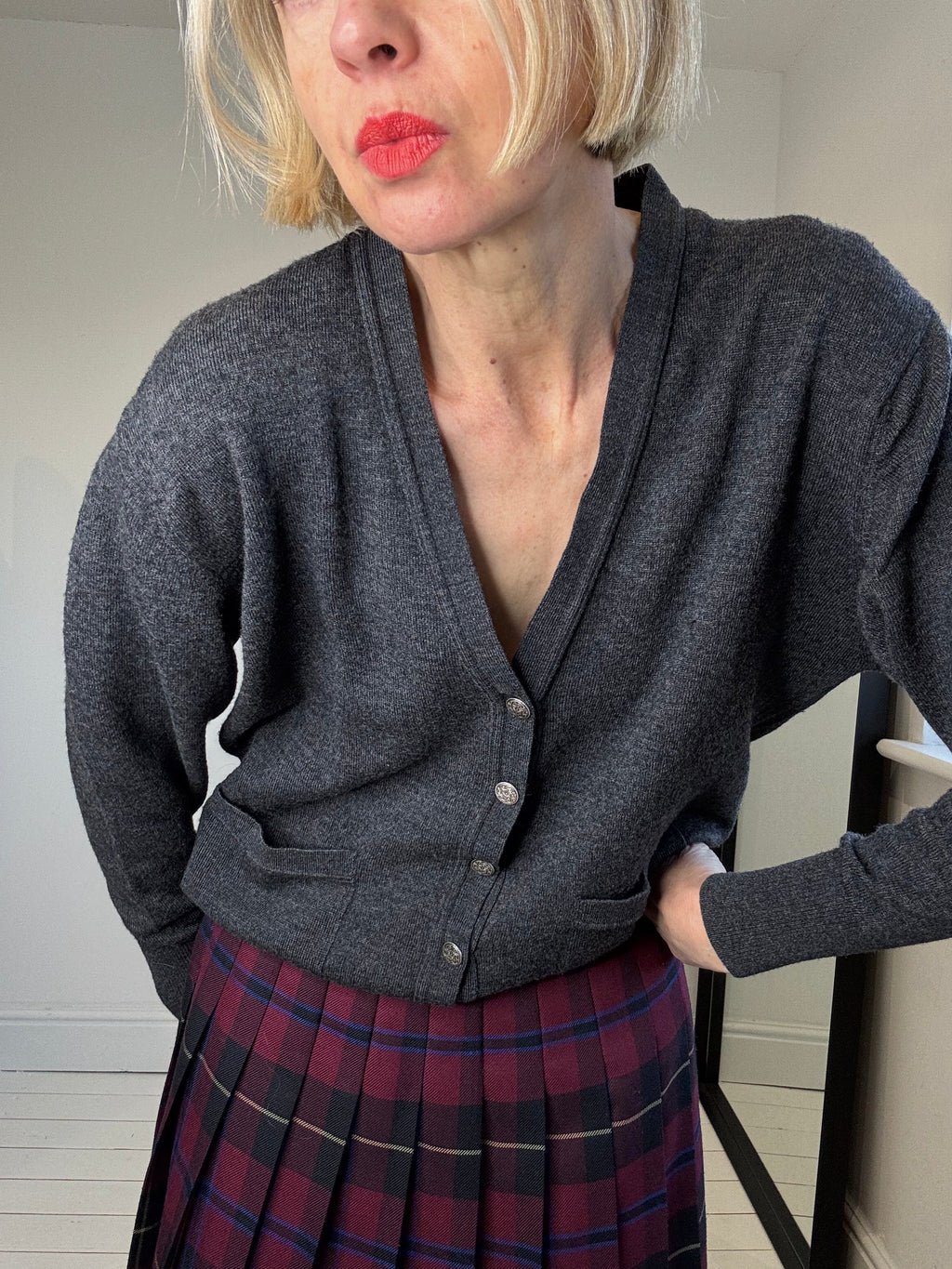 VINTAGE wool cardigan