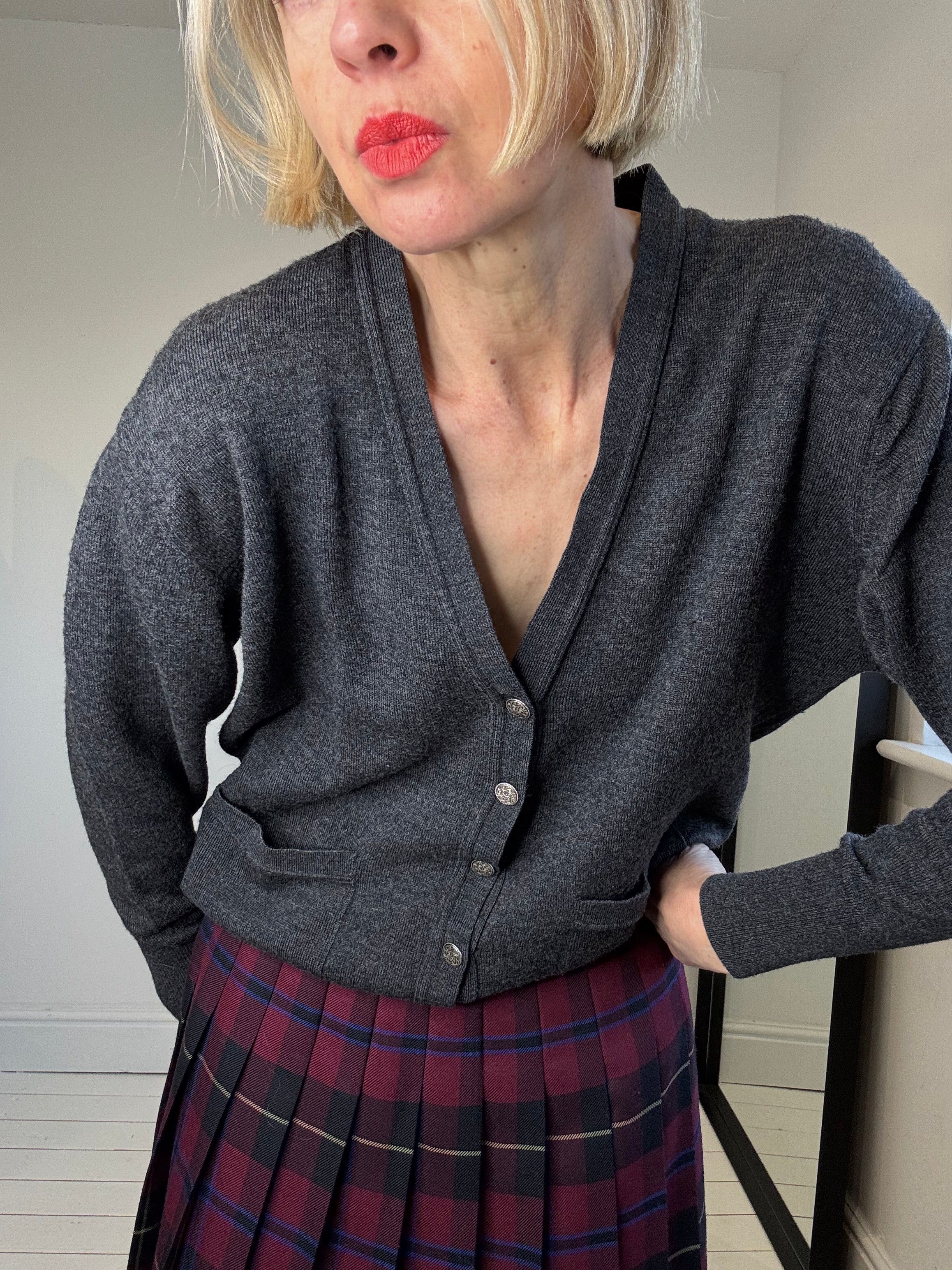 VINTAGE wool cardigan
