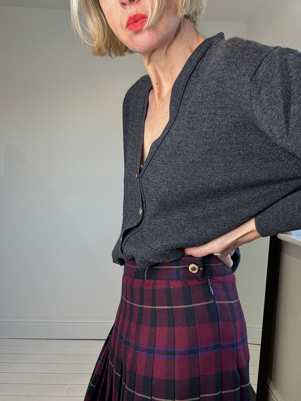 VINTAGE wool cardigan