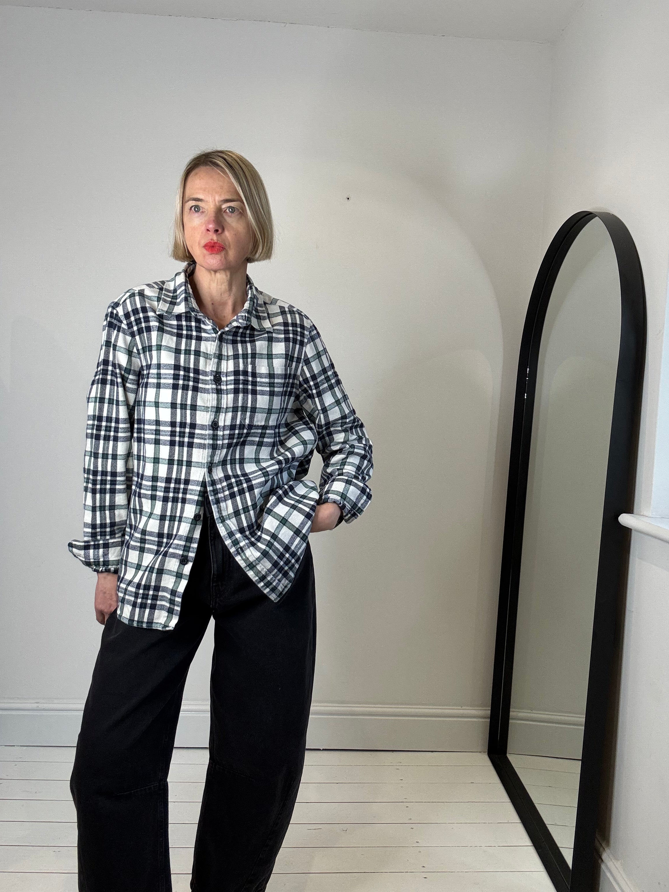 Cotton check shirt