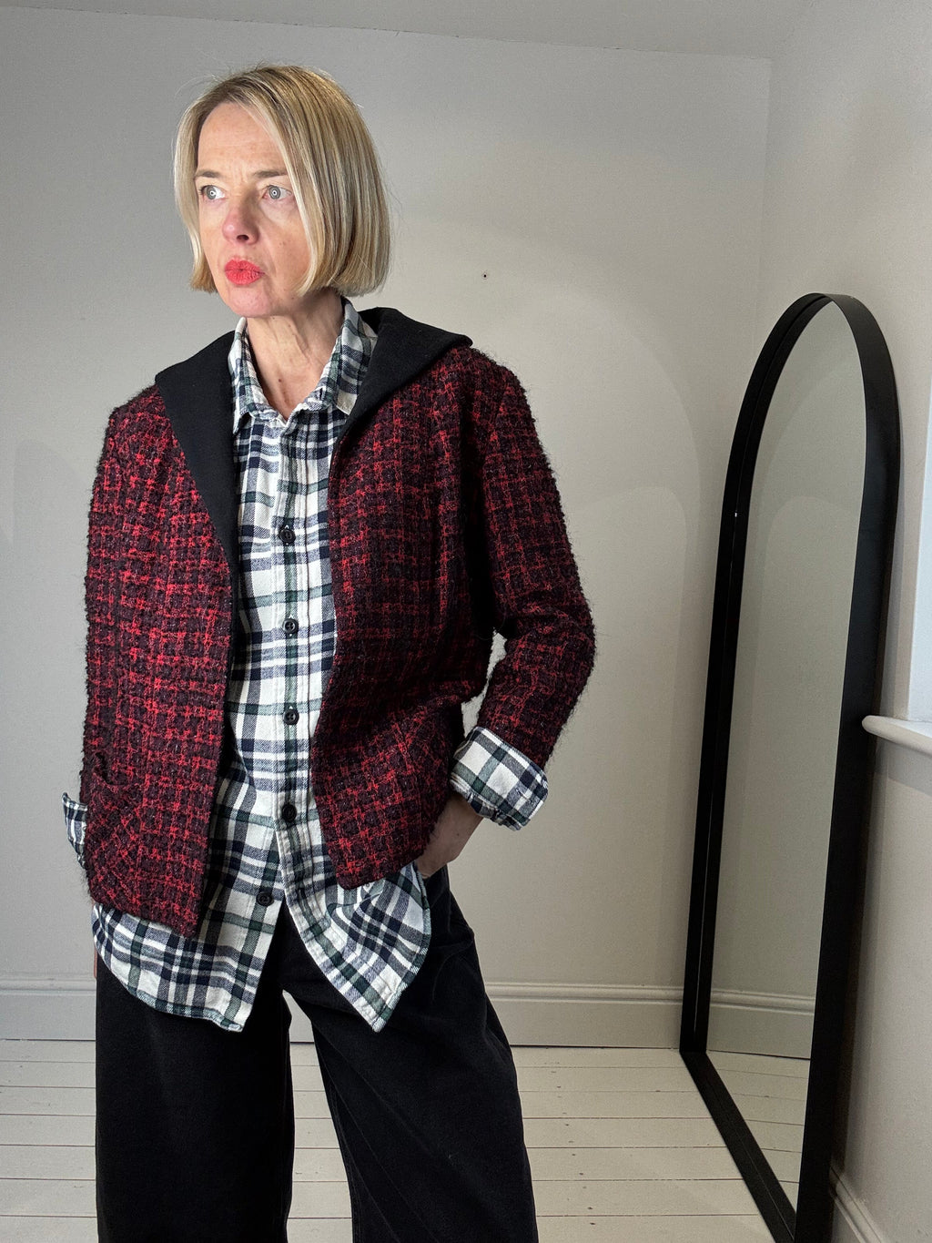 Cotton check shirt