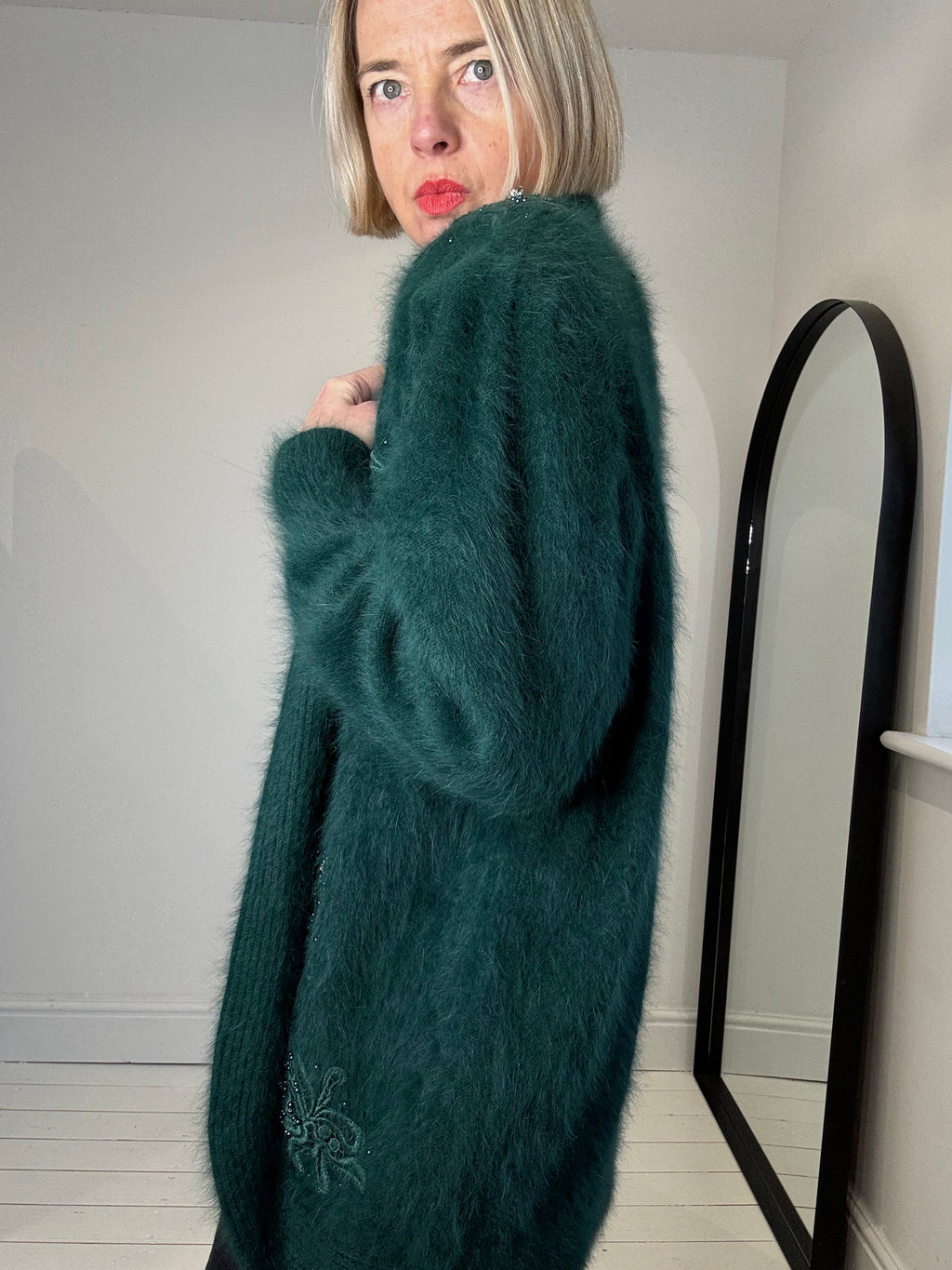 VINTAGE fluffy cardigan