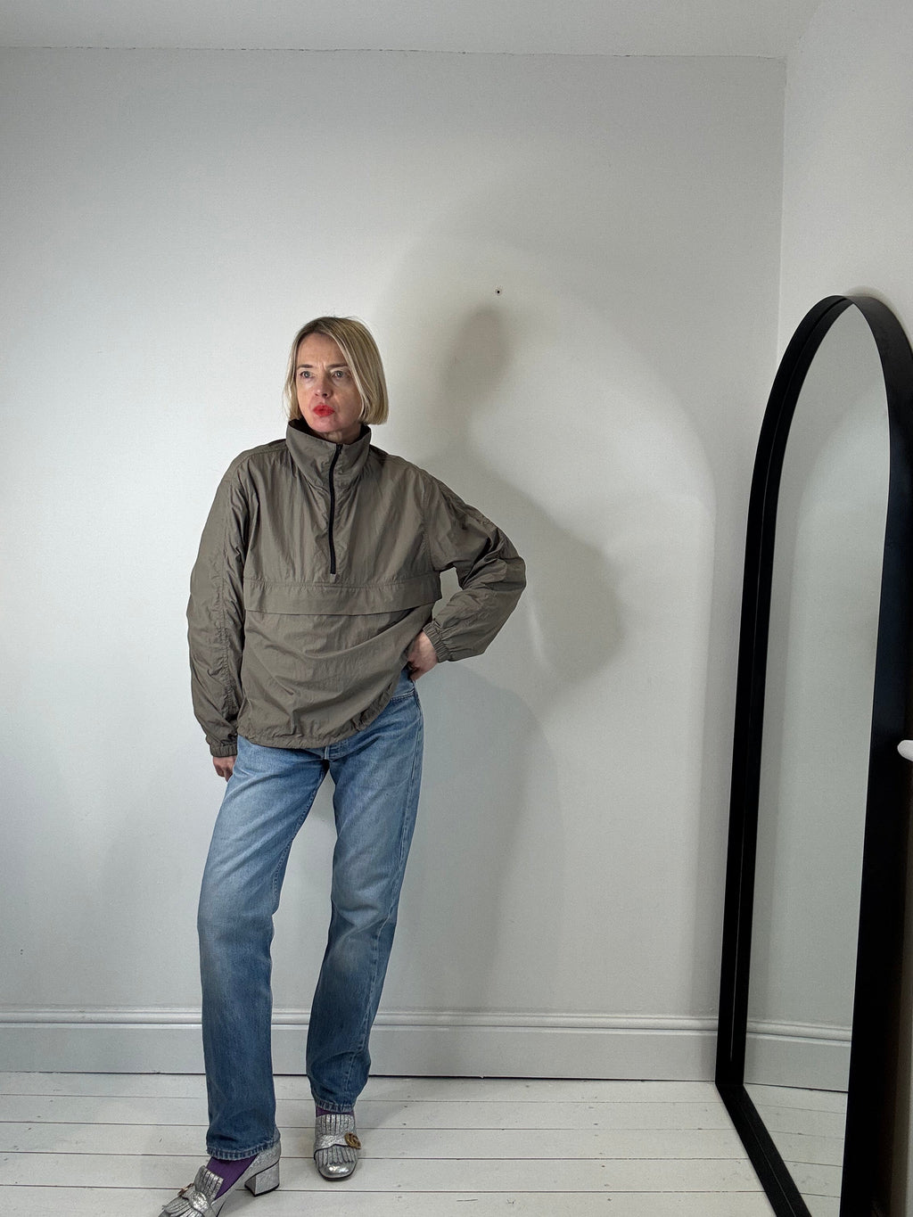 ARKET half zip windbreaker