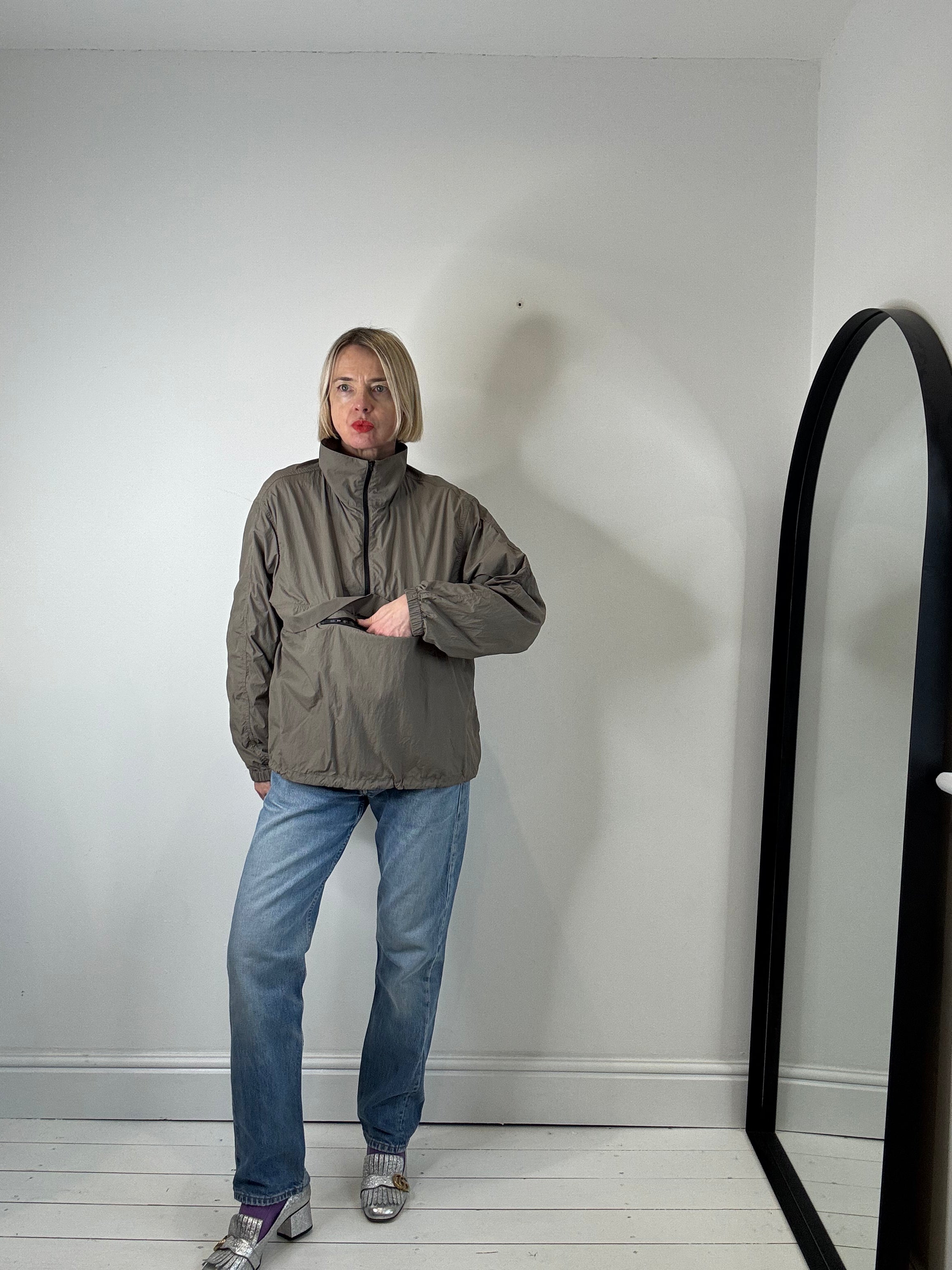 ARKET half zip windbreaker