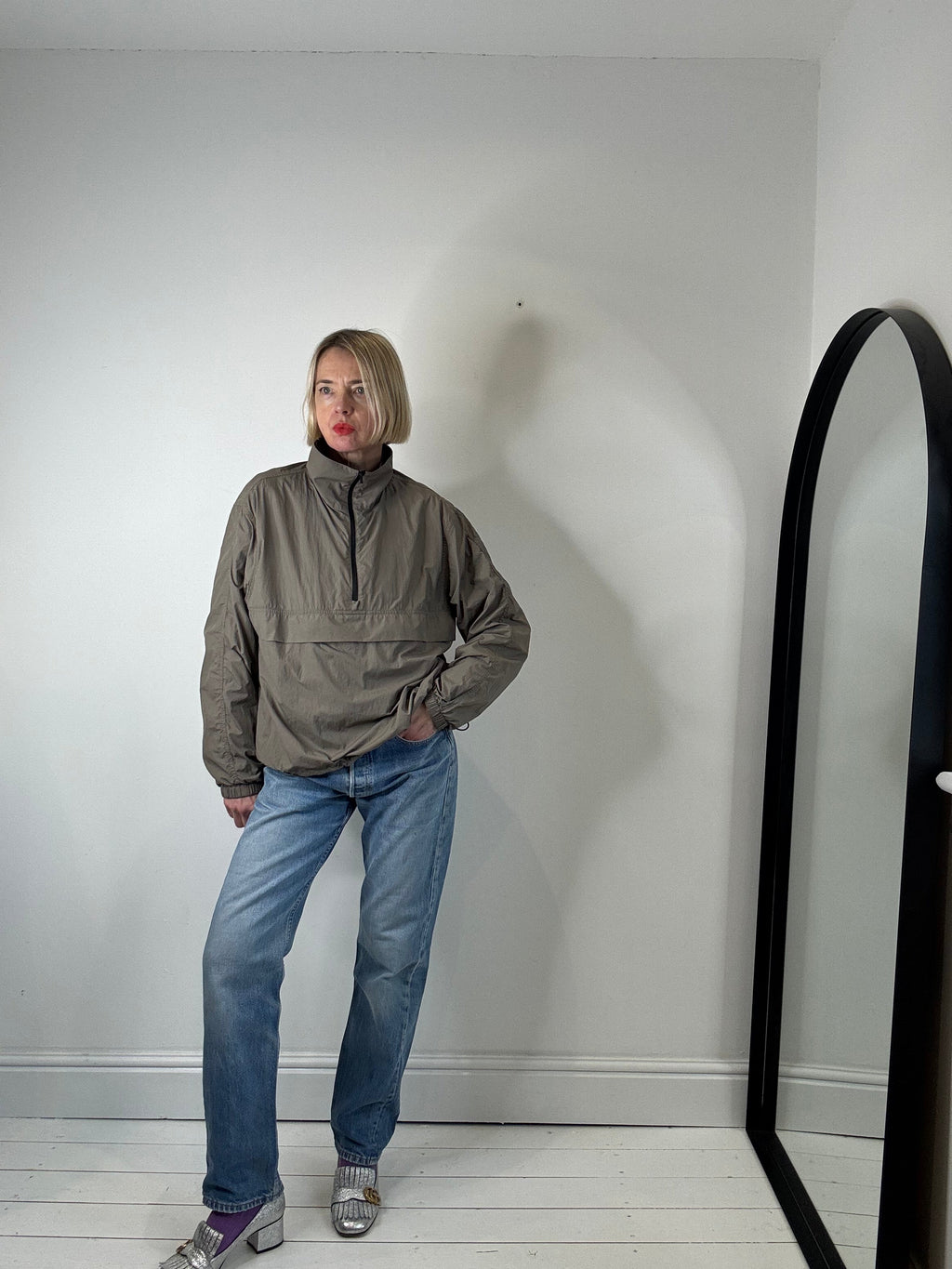 ARKET half zip windbreaker