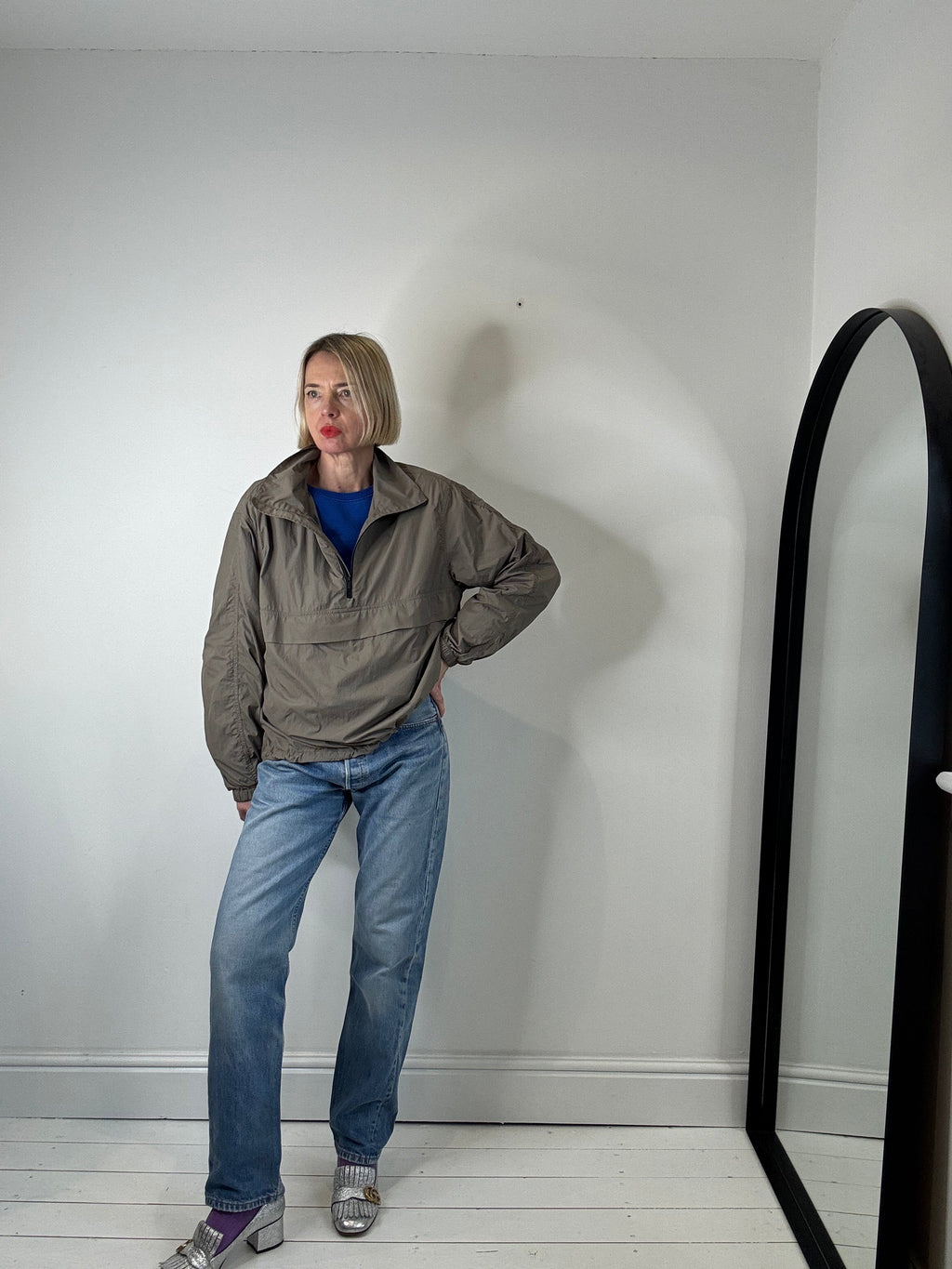 ARKET half zip windbreaker