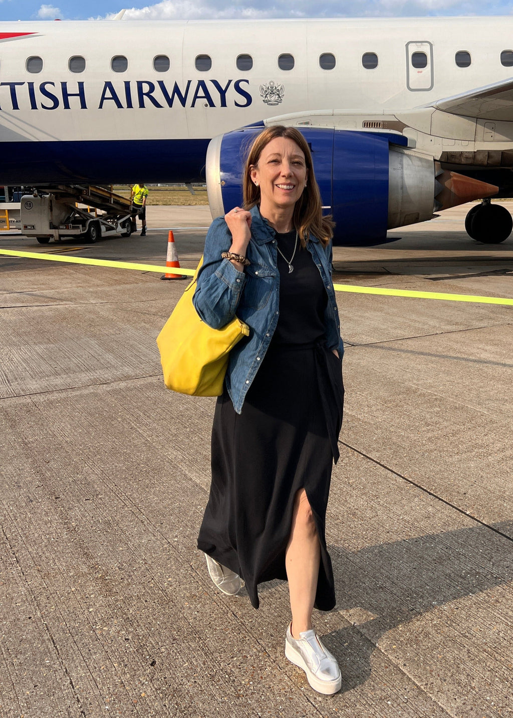 MUSE maxi skirt, charcoal